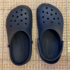 Crocs Kids Classic Navy Blue Clogs, Unisex